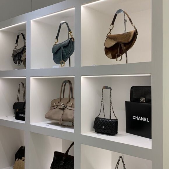 NEW Set of 2 Silver Adjustable Stainless Steel Purse/Bag Display Stands - Picture 6 of 6